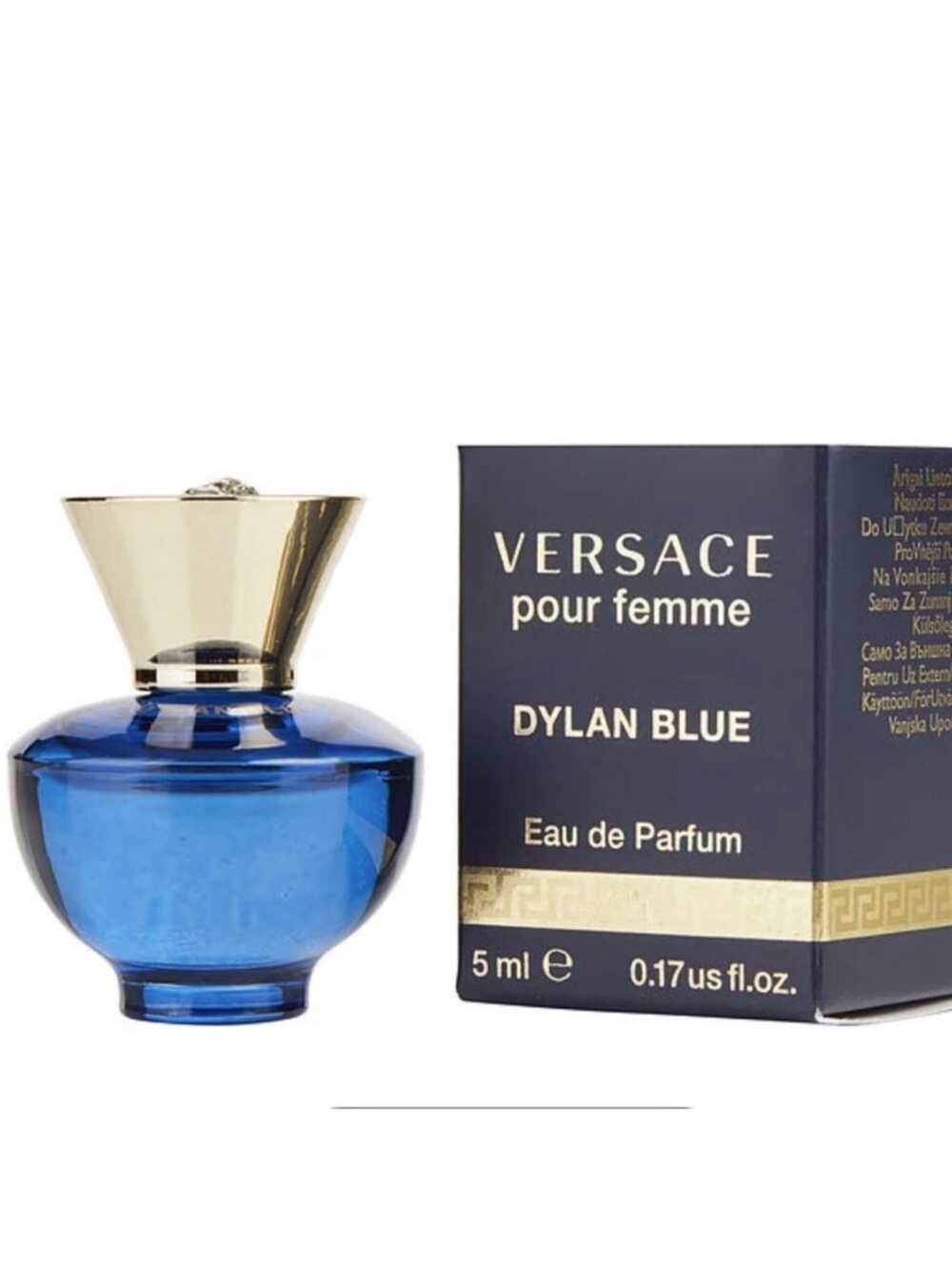 NIB Versace Dylan Blue women EDP Mini 0.17 oz / 5ml
